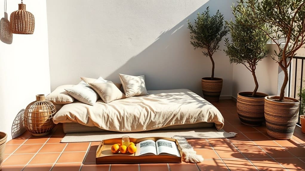 Matratzenbalkon: Loungebereich