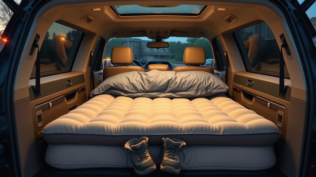 Im Auto auf der Matratze schlafen: Richtig einrichten