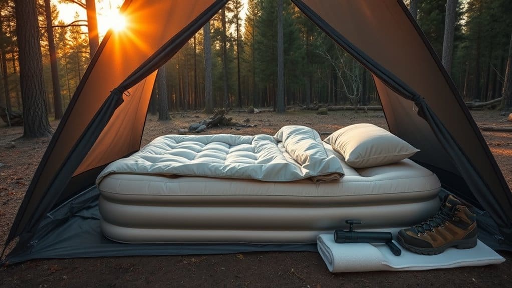 Matratze für das Zelt: die richtige auswählen