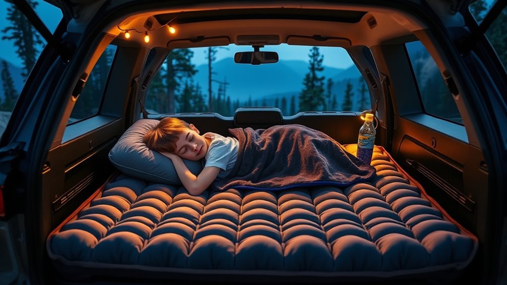 Schlafen auf der Autoluftmatratze: Komforttipps
