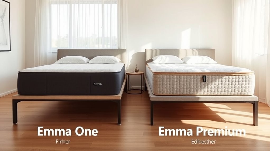 vergleiche die Funktionen von Emma-Matratzen