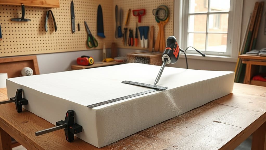 Schaumstoffmatratzen zuschneiden: Werkzeuge und Techniken