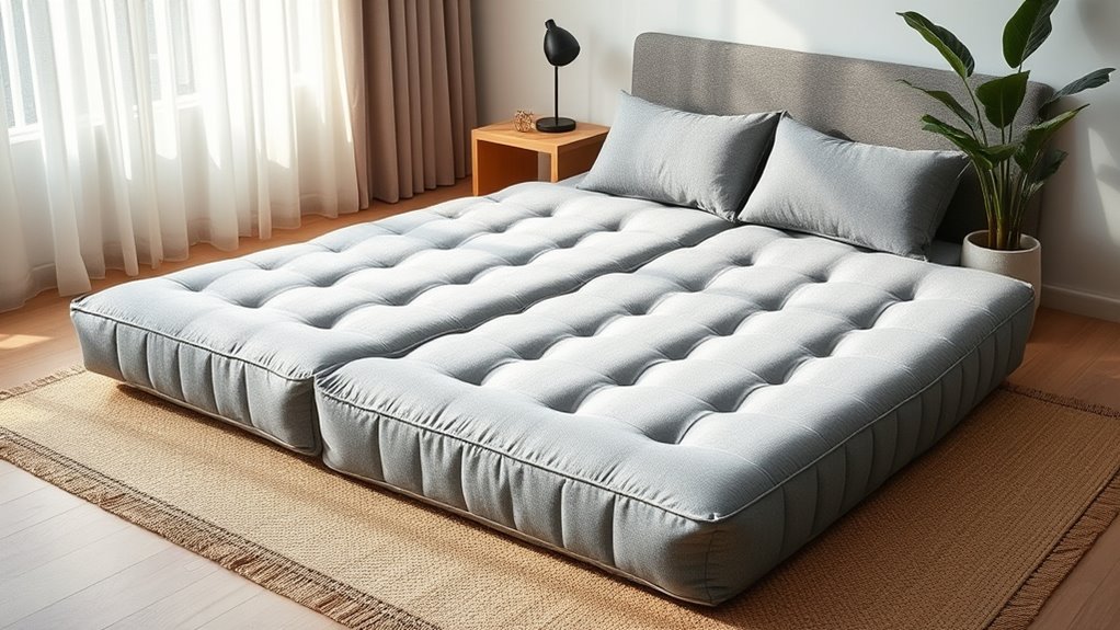 Klappbare Gästematratze: Faltbare Lösung