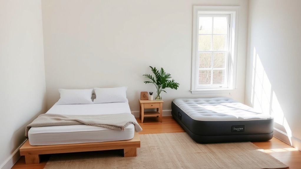 Gästebettmatratze: klappbar oder aufblasbar