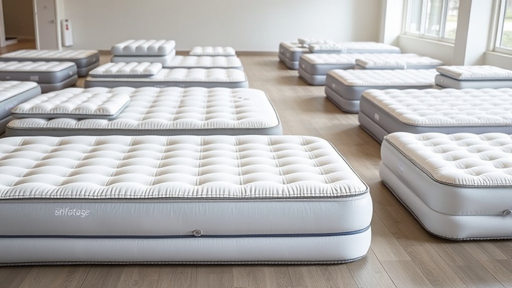 Aufblasbare Matratzen: Verschiedene Größen