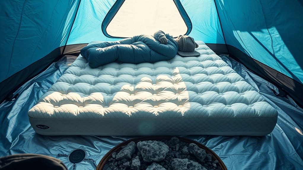 Zeltmatratze: Isolierung vom Boden