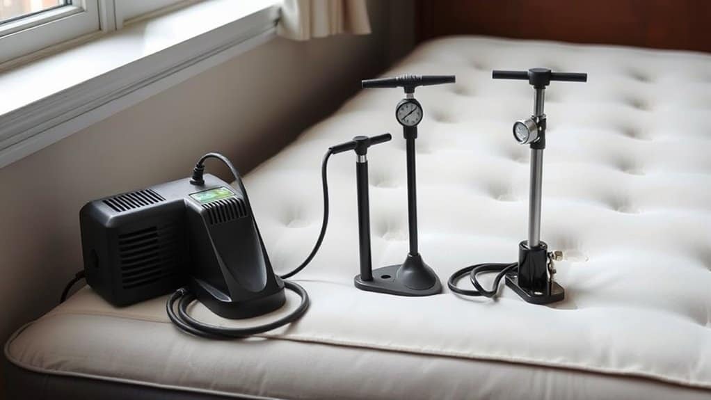 Luftpumpe für Matratzen: Verschiedene Typen