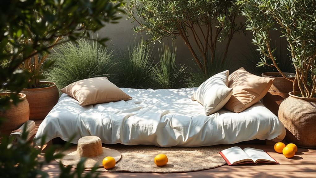 Matratze Garten: für Gartenlounge