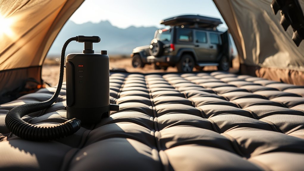 tragbare Batteriematratzenpumpe