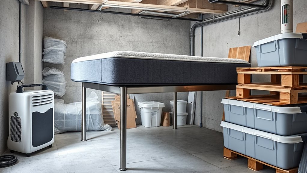 Matratze im Keller lagern: Wie man Schimmel vermeidet