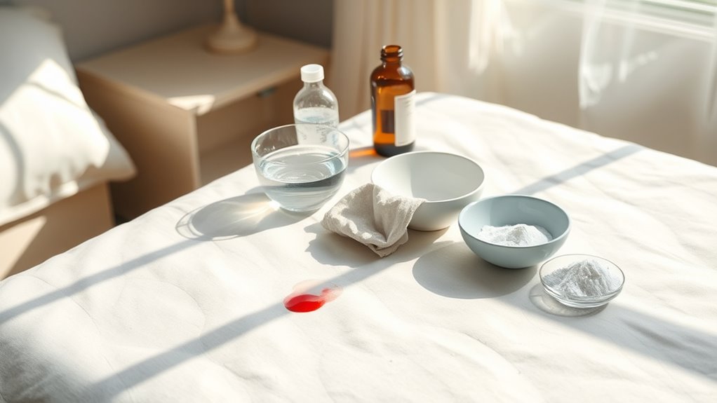 Blutflecken aus Matratze entfernen