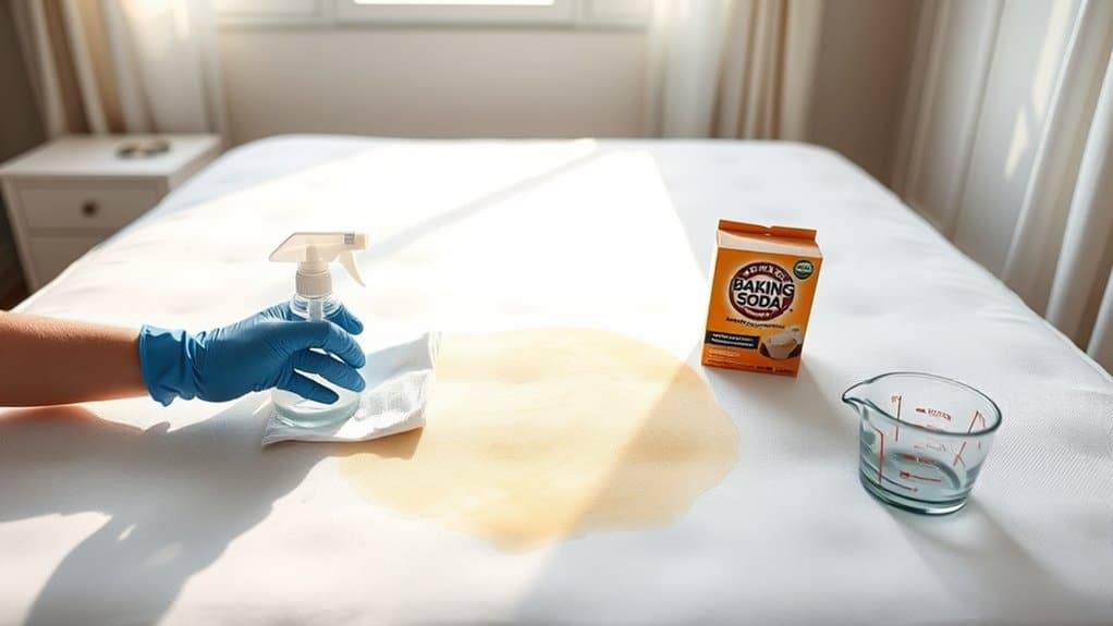 Entfernen von Urinflecken aus einer Matratze: die besten Methoden