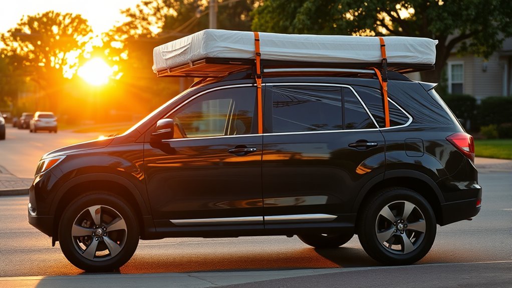 sichere Matratzenbeförderung im Auto