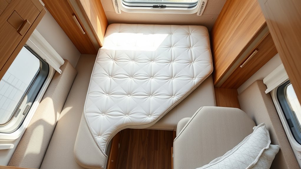 Wohnwagenmatratze abgeschrägt: Sonderform