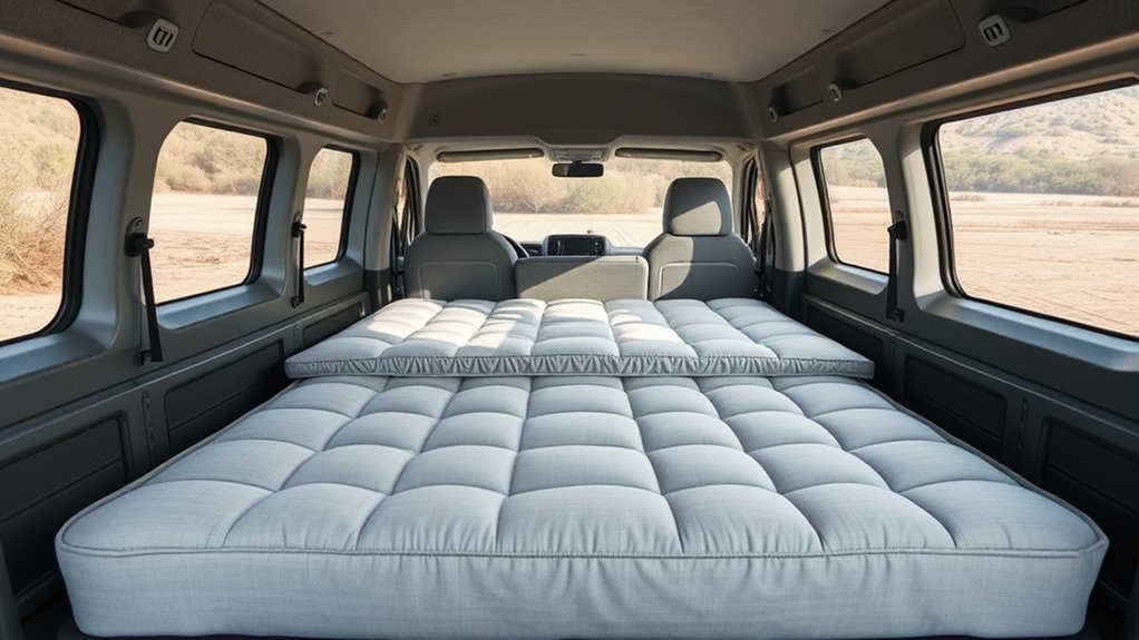 T5 Multivan Matratze: Oberer und unterer Bereich