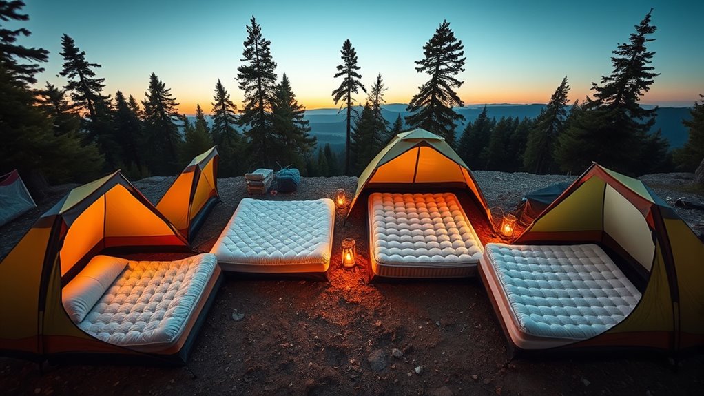 Matratzen für Zelte: Größen und Modelle