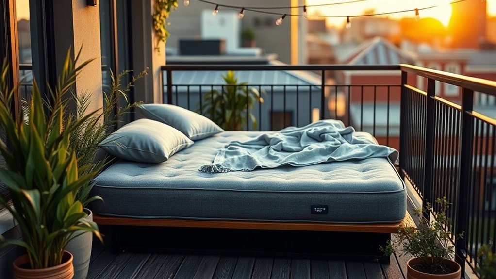 wetterfeste Balkonmatratzenlösung